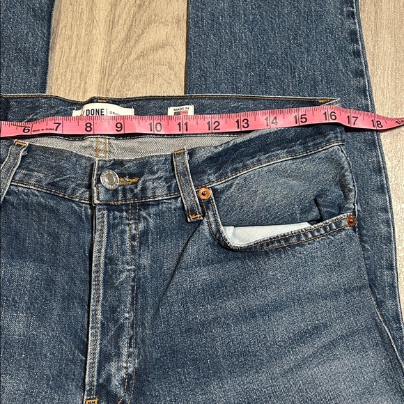 Re/Done Classic Blue Relaxed Crop - Picture 11 of 14